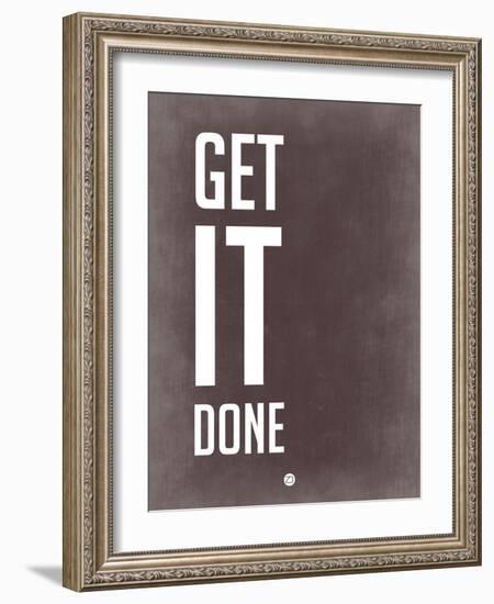 Get it Done Grey-NaxArt-Framed Art Print