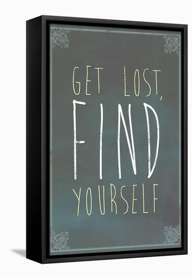 Get Lost Find Yourself-null-Framed Stretched Canvas
