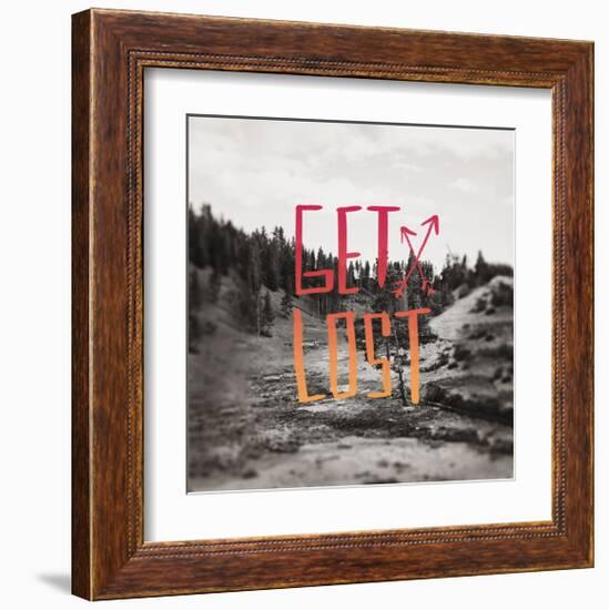 Get Lost Yellowstone II-Leah Flores-Framed Giclee Print