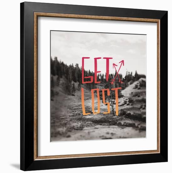 Get Lost Yellowstone II-Leah Flores-Framed Giclee Print