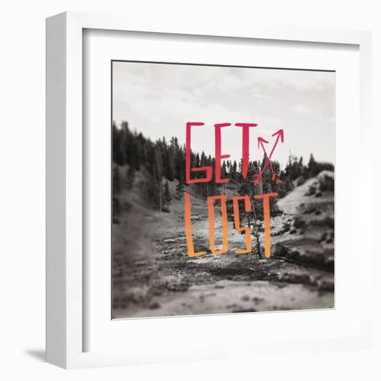 Get Lost Yellowstone II-Leah Flores-Framed Giclee Print