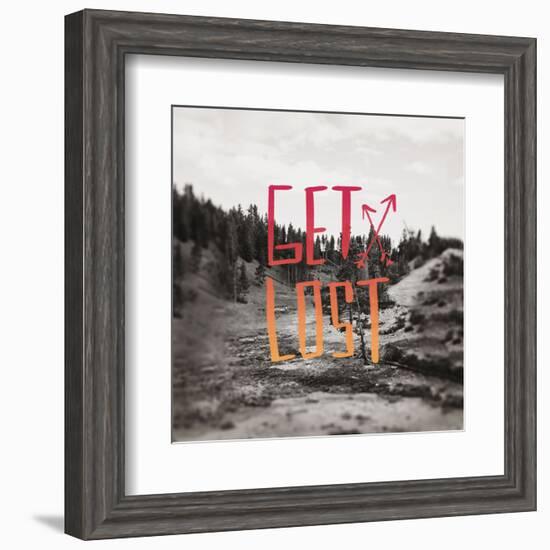 Get Lost Yellowstone II-Leah Flores-Framed Art Print