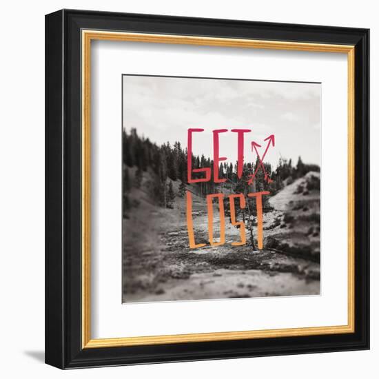 Get Lost Yellowstone II-Leah Flores-Framed Art Print
