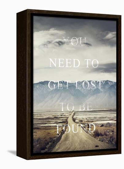 Get Lost-Design Fabrikken-Framed Stretched Canvas