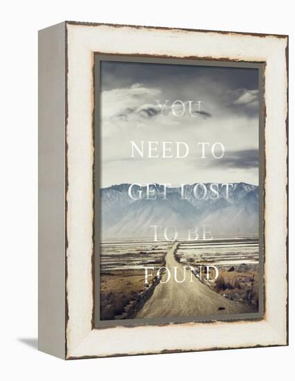 Get Lost-Design Fabrikken-Framed Stretched Canvas