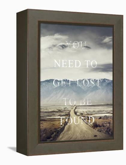 Get Lost-Design Fabrikken-Framed Stretched Canvas