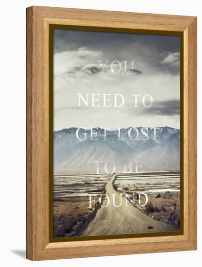 Get Lost-Design Fabrikken-Framed Stretched Canvas