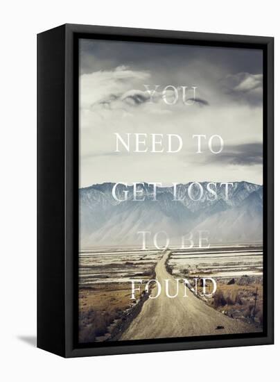 Get Lost-Design Fabrikken-Framed Stretched Canvas