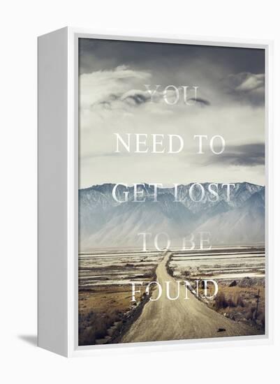 Get Lost-Design Fabrikken-Framed Stretched Canvas