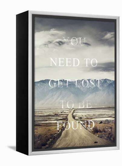 Get Lost-Design Fabrikken-Framed Stretched Canvas