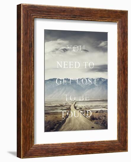 Get Lost-Design Fabrikken-Framed Art Print