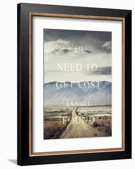 Get Lost-Design Fabrikken-Framed Art Print