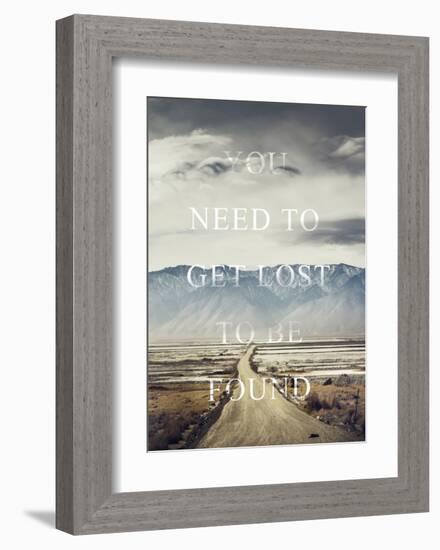 Get Lost-Design Fabrikken-Framed Art Print