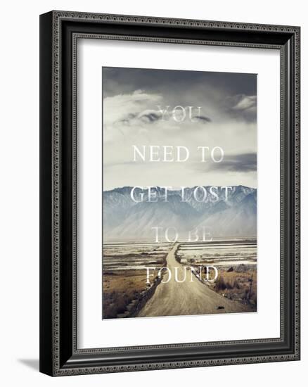 Get Lost-Design Fabrikken-Framed Art Print