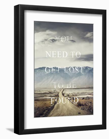 Get Lost-Design Fabrikken-Framed Art Print