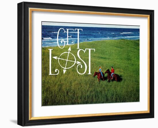 Get Lost-The Saturday Evening Post-Framed Giclee Print