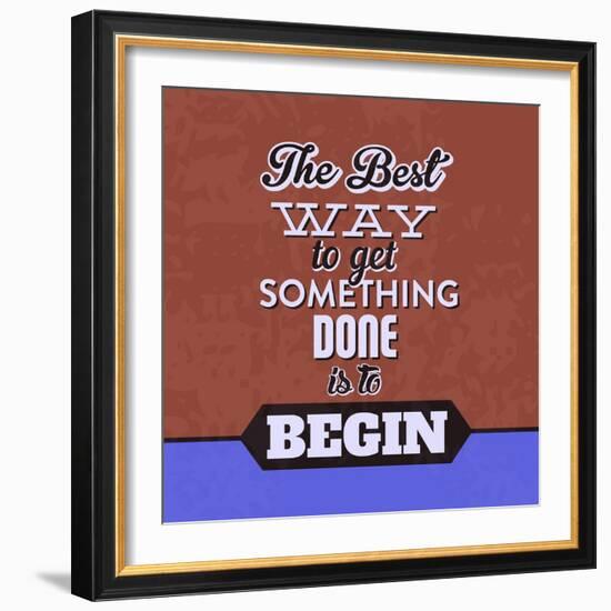 Get Something Done 1-Lorand Okos-Framed Art Print