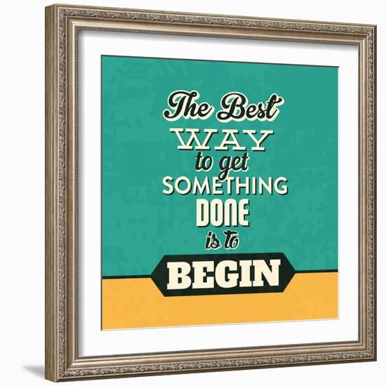 Get Something Done-Lorand Okos-Framed Art Print