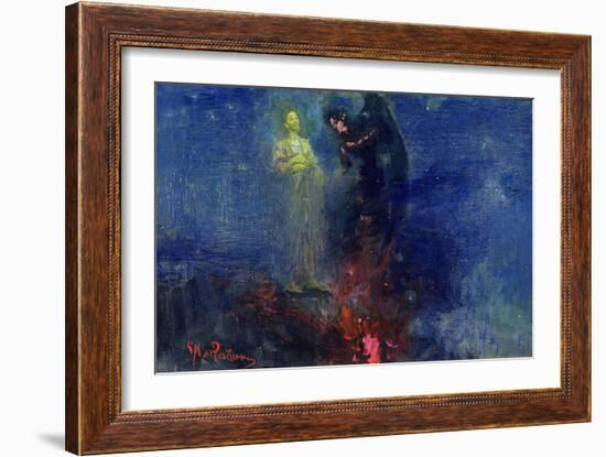 Get Thee Hence, Satan!-Ilya Efimovich Repin-Framed Giclee Print