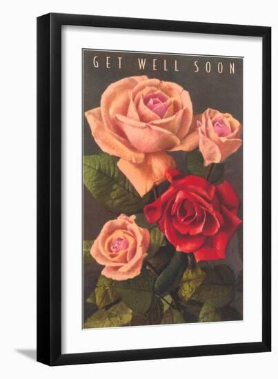 Get Well Soon, Roses-null-Framed Art Print