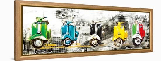 Get Your Mopeds Running-Bresso Solá-Framed Stretched Canvas