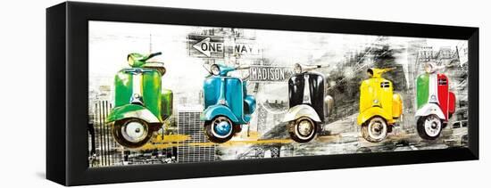 Get Your Mopeds Running-Bresso Solá-Framed Stretched Canvas