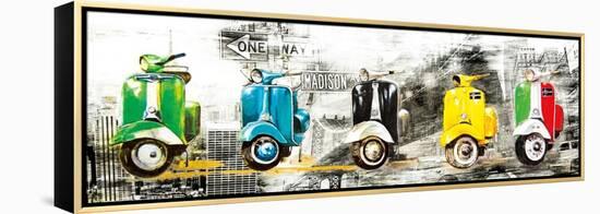 Get Your Mopeds Running-Bresso Solá-Framed Stretched Canvas