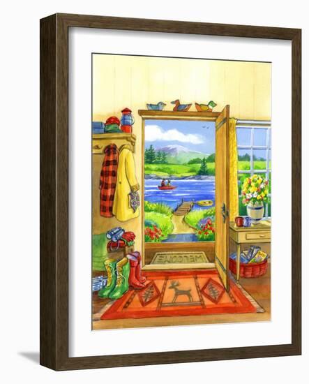 Getaway Cabin-Geraldine Aikman-Framed Giclee Print