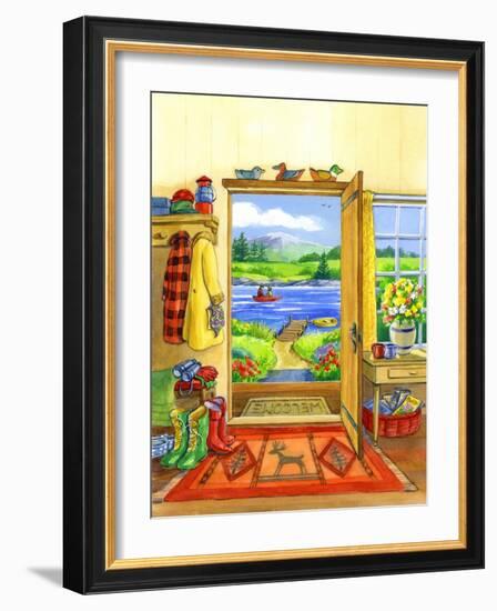 Getaway Cabin-Geraldine Aikman-Framed Giclee Print