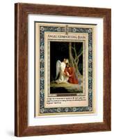 Gethsemane: Angel Comforting Jesus-Carl Bloch-Framed Giclee Print