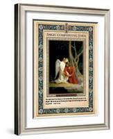 Gethsemane: Angel Comforting Jesus-Carl Bloch-Framed Giclee Print