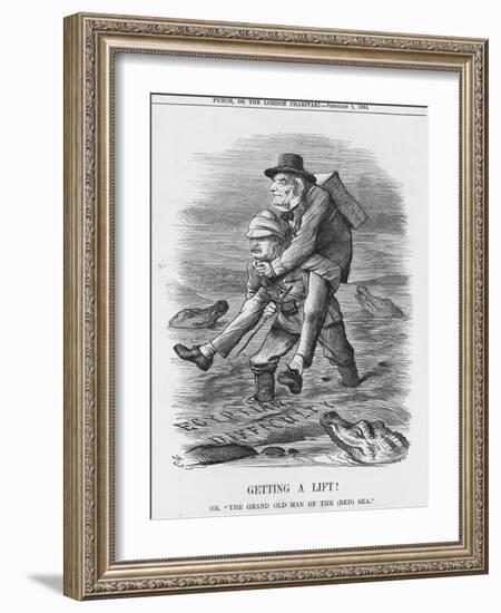 Getting a Lift, 1884-John Tenniel-Framed Giclee Print