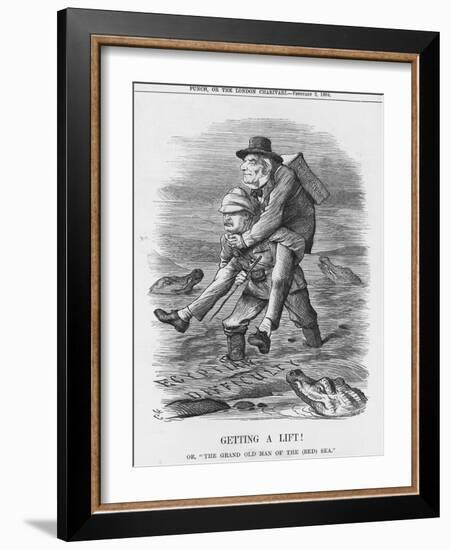 Getting a Lift, 1884-John Tenniel-Framed Giclee Print