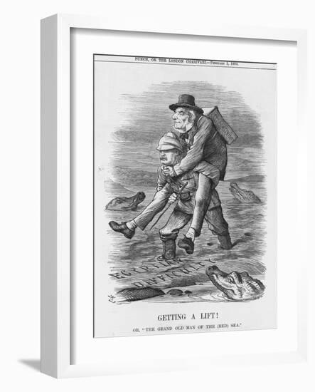 Getting a Lift, 1884-John Tenniel-Framed Giclee Print