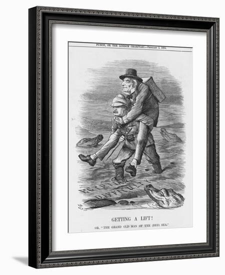 Getting a Lift, 1884-John Tenniel-Framed Giclee Print