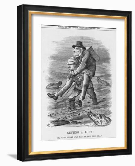 Getting a Lift, 1884-John Tenniel-Framed Giclee Print