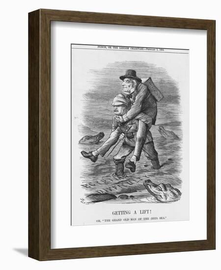 Getting a Lift, 1884-John Tenniel-Framed Giclee Print