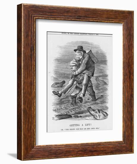 Getting a Lift, 1884-John Tenniel-Framed Giclee Print