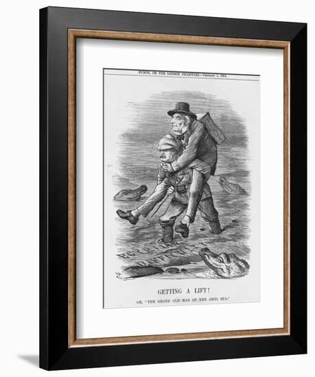 Getting a Lift, 1884-John Tenniel-Framed Giclee Print