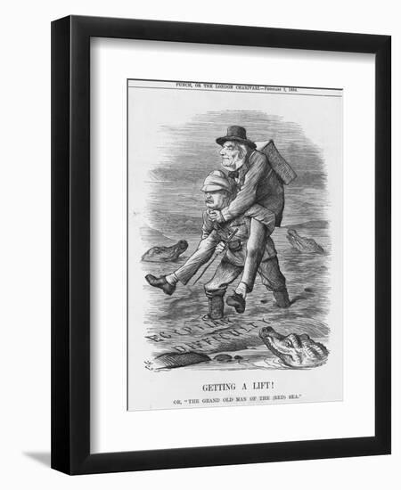 Getting a Lift, 1884-John Tenniel-Framed Giclee Print