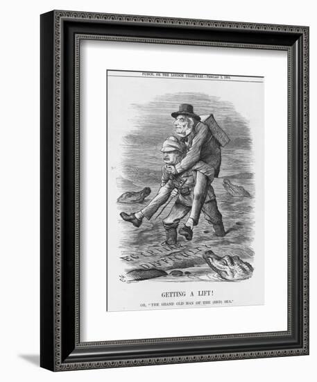 Getting a Lift, 1884-John Tenniel-Framed Giclee Print