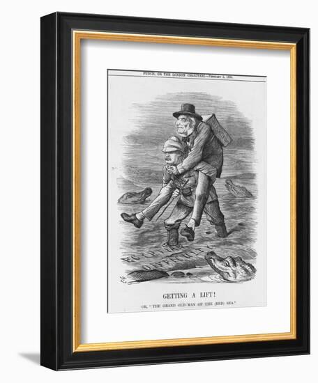 Getting a Lift, 1884-John Tenniel-Framed Giclee Print