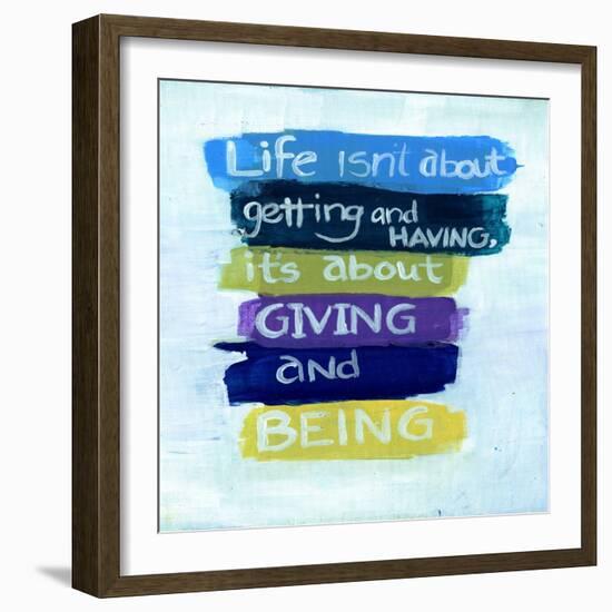 Getting and Having-Smith Haynes-Framed Art Print