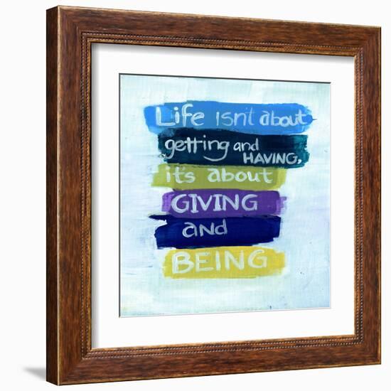 Getting and Having-Smith Haynes-Framed Art Print