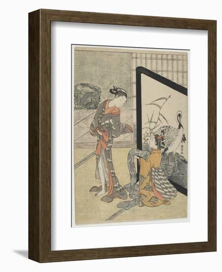 Getting Dressed, 1765-1769-Suzuki Harunobu-Framed Giclee Print