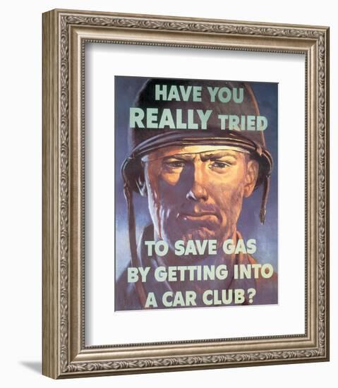 Getting Into A Car Club, 1944-Harold Von Schmidt-Framed Art Print