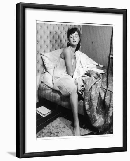 Getting Out of Bed 1950s-null-Framed Photographic Print