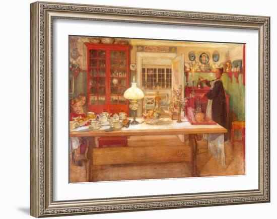 Getting Ready for a Game, 1901-Carl Larsson-Framed Art Print