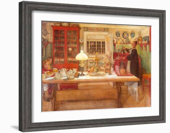 Getting Ready for a Game, 1901-Carl Larsson-Framed Art Print