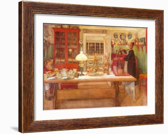 Getting Ready for a Game, 1901-Carl Larsson-Framed Art Print